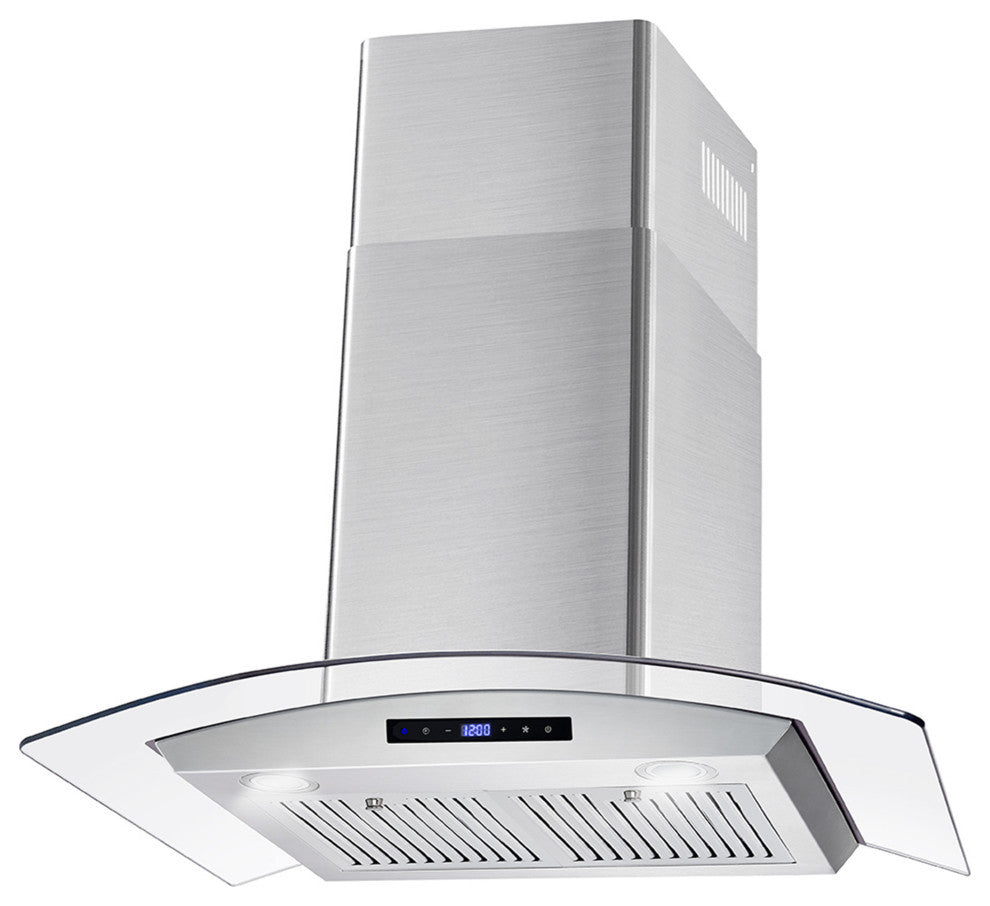4-Piece, 30" Gas Range, 30" Range Hood, 24" Dishwasher and Refrigerator