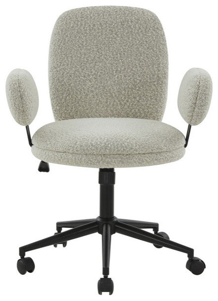 Safavieh Couture Emeril Adjustable Desk Chair Light Grey / Black