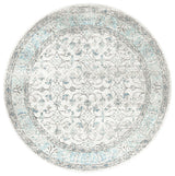 Nuloom Mist Floral Vintage Rug, Aqua 8'
