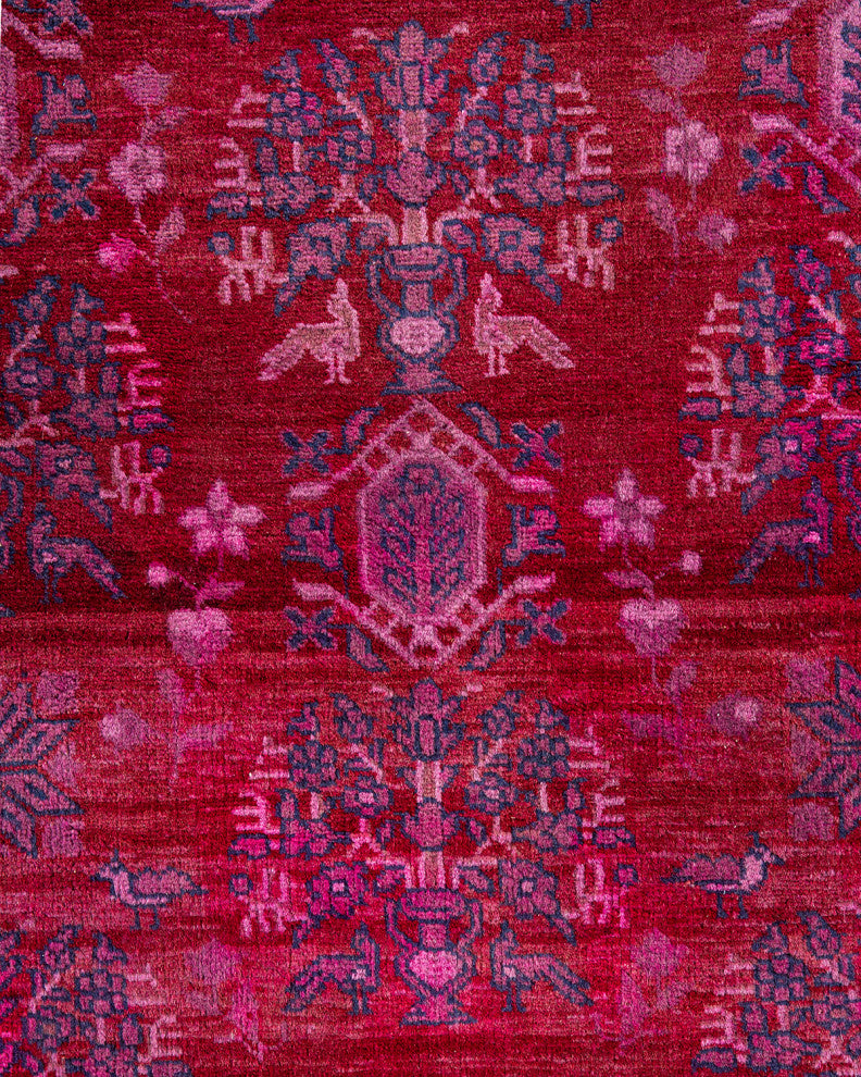 Fine Vibrance, One-of-a-Kind Handmade Area Rug Red, 15'3"x12'2"