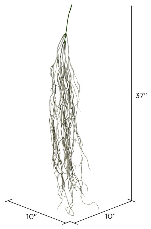 Vickerman Fi190687 37" Artificial Gray Trailing Succulent Bush, Pack of 2