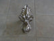 Imperial Biscuit Slipper Clawfoot Tub With Nickel Feet, No Drilled Faucet Hole