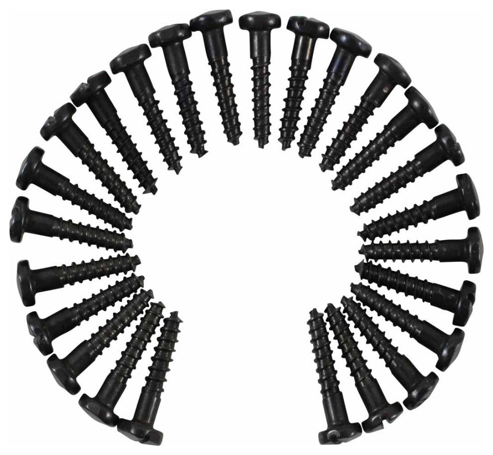 #8 Pyramid Wood Screws 3/4" Qty 75 Black Steel |