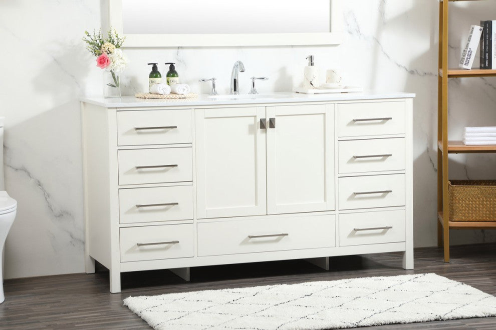 Elegant Decor Irene Bathroom Vanity White