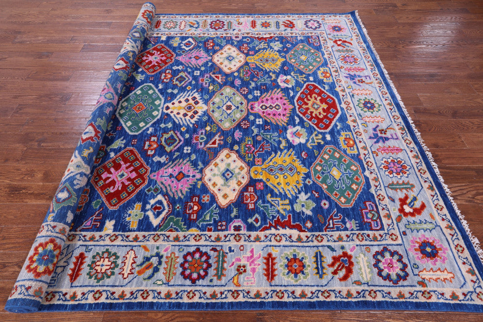 Turkish Oushak Handmade Wool Rug 8' 5" X 9' 9" - Q15855