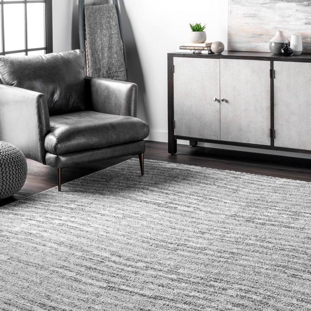 Nuloom Olas Area Rug, Grey 7'6"Square