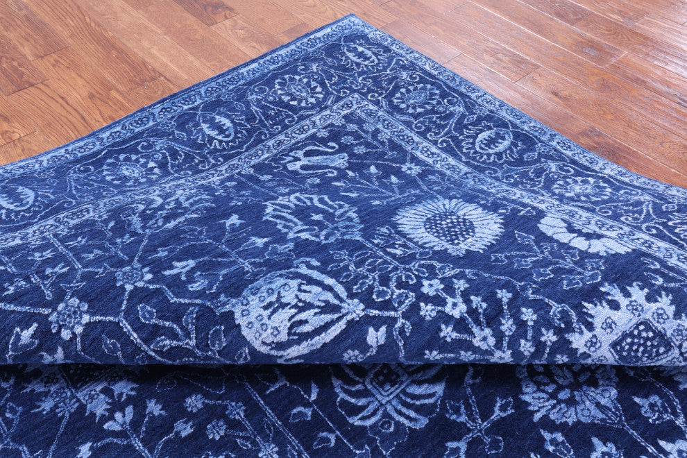 Persian Hand-Knotted Wool & Silk Rug 8' 2" X 10' 1" - Q13693