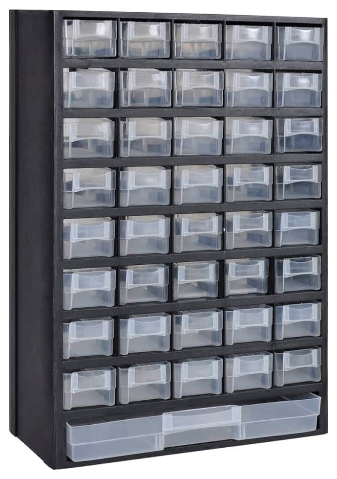 vidaXL 2x 41-Drawer Storage Cabinet Tool Box Plastic Storage Cabinet Tool Case