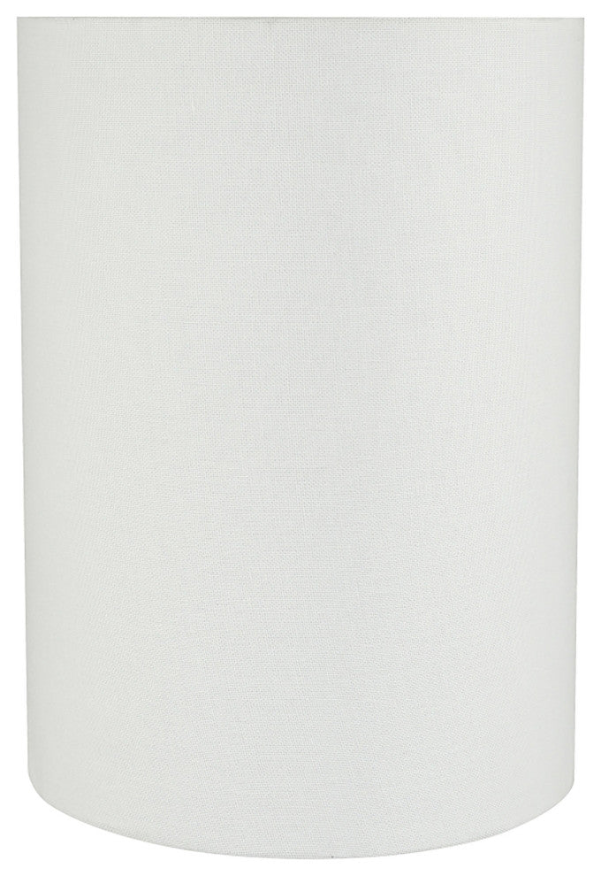 31261 Drum Shaped Spider Lamp Shade, White, 8" wide, 8"x8"x11"