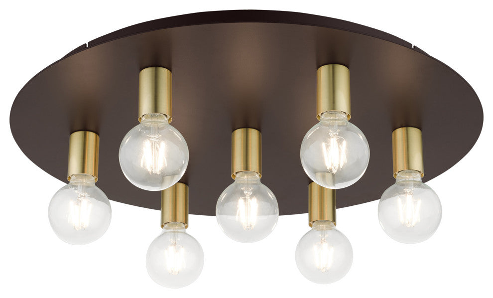 Bronze Transitional, Versatile, Modern, Urban, Minimal Flush Mount