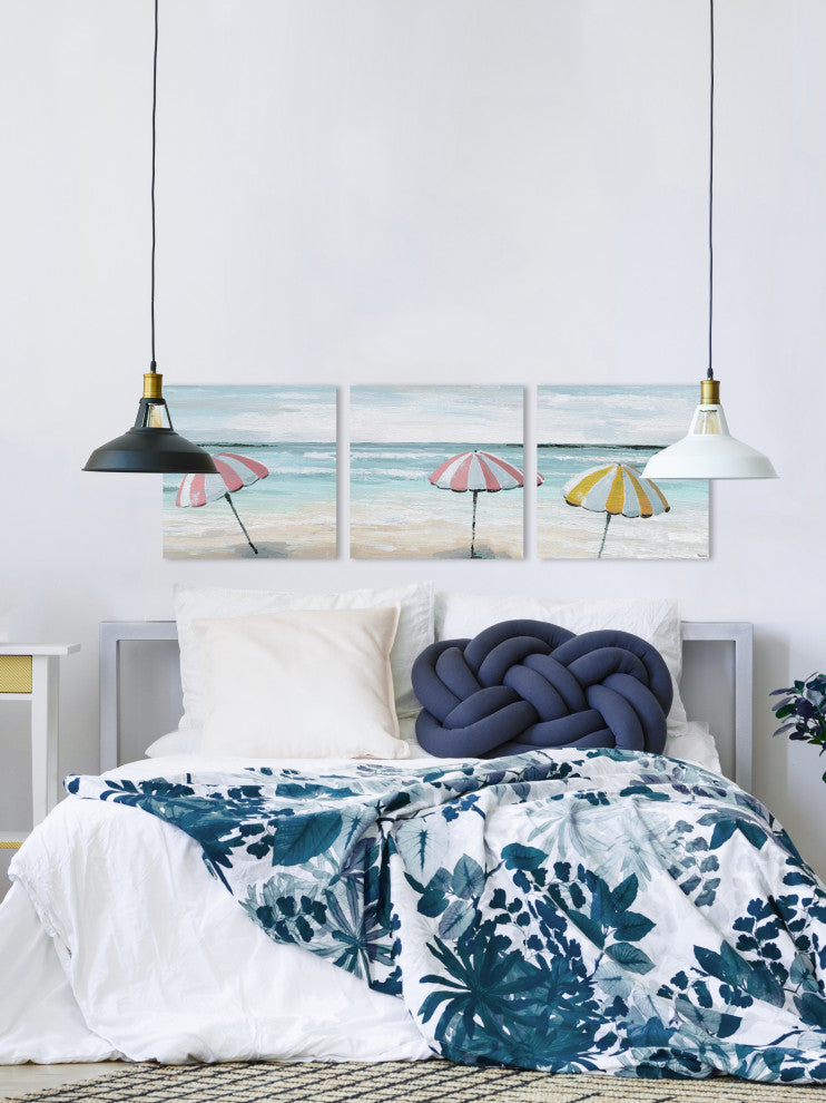 Candy-Colored Tents Triptych, 96"x32"