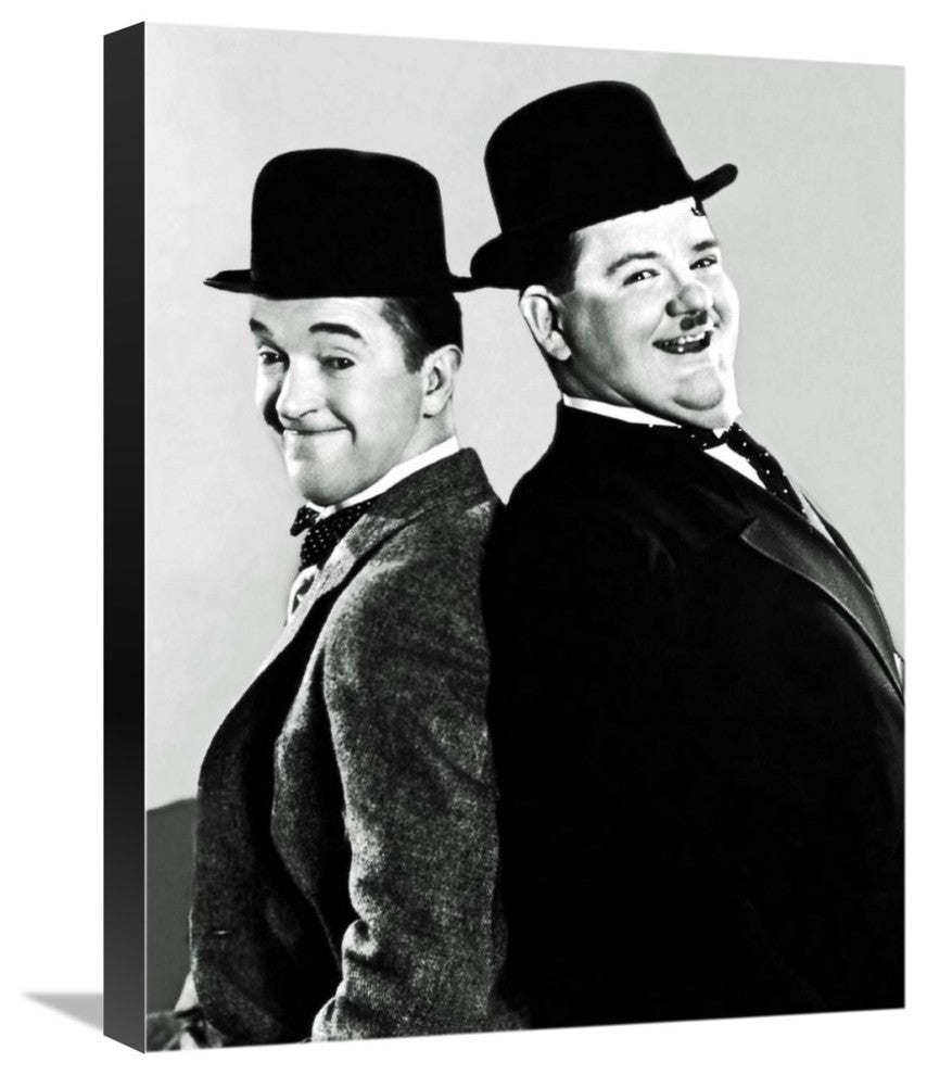 "Laurel & Hardy - Portrait, 1933" Canvas Giclee, 17"x22"