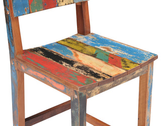 Bar Stool, Made from Recycled Teak Wood Boats