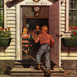 "Flowers for Teacher" Painting Print on Canvas by Stevan Dohanos