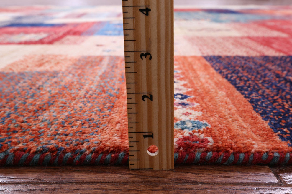 6' 7" X 9' 6" Tribal Persian Gabbeh Handmade Rug Q9614