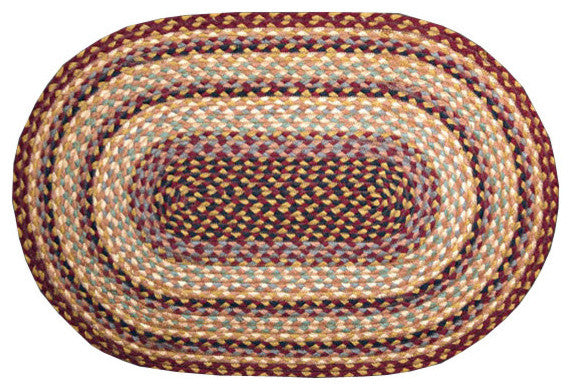 Creme Braided Rug, 36"x60"