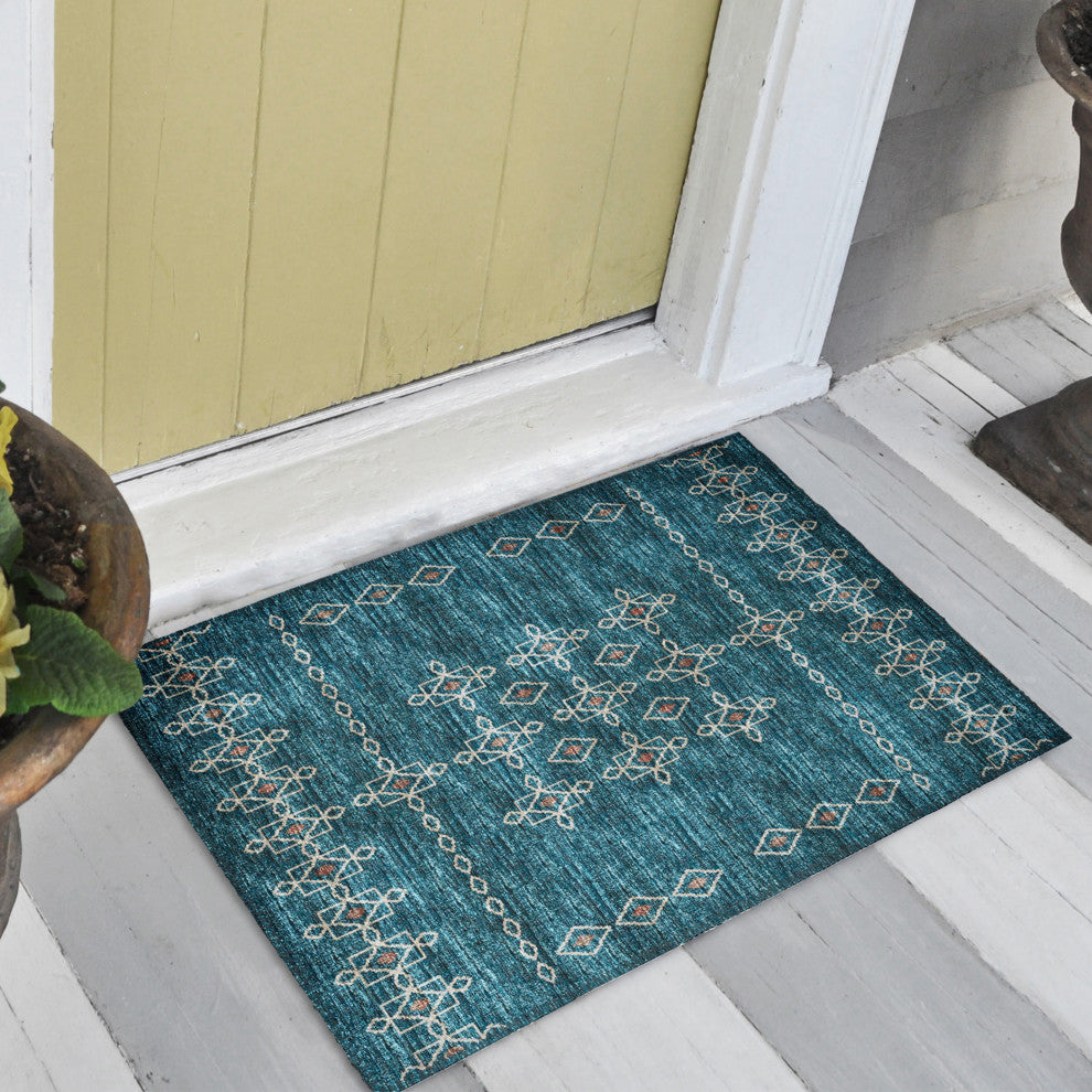 Indoor/Outdoor Sedona SN3 Riverview Machine Washable 1'8" x 2'6" Rug