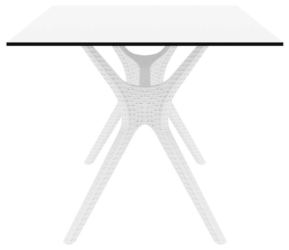 Ibiza Rectangle Table 71", White