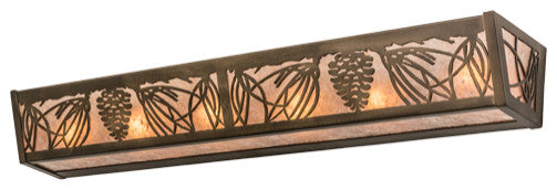 36"W Mountain Pine Vanity Light