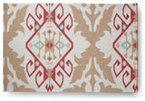 Bombay Medallion Spring Chenille Rug, Ligonberry Red, 4'x6'