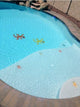 Large Gecko Ceramic Swimming Pool Mosaic 20"x19", Orange