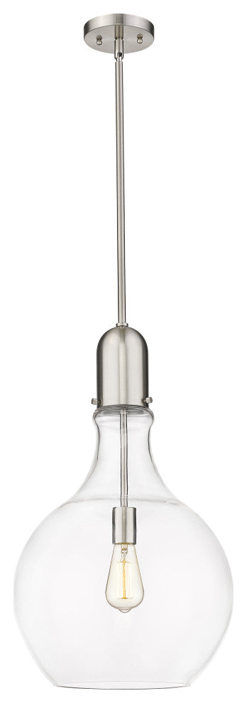 Innovations Lighting 492-1S-SN-G582-14 Amherst 1 Light 13.75" Pendant