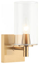 Matteo Lighting S04901AGCL Wall Sconce, Aged Gold Brass Finish