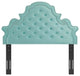 Diana Tufted Performance Velvet Twin Headboard Mint