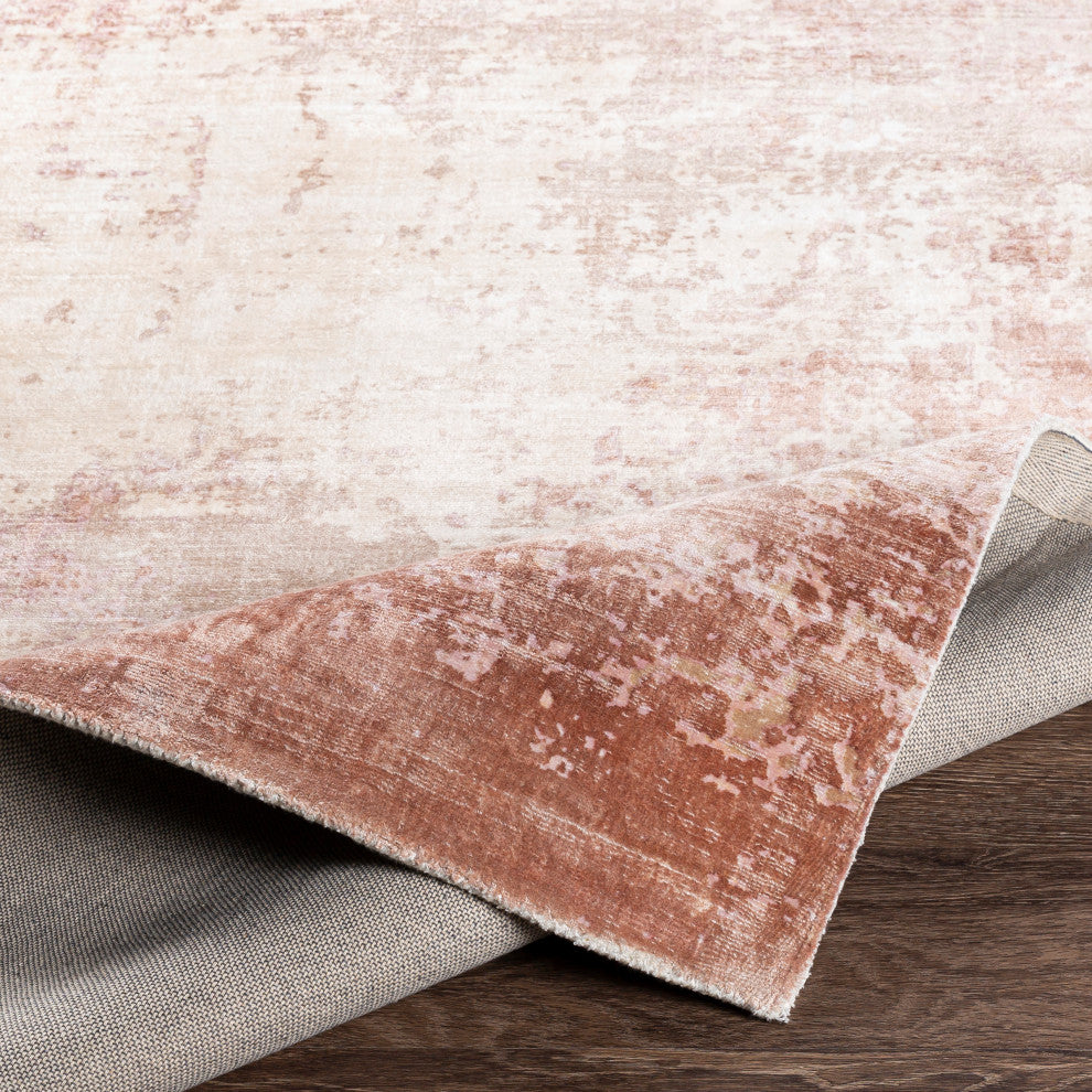Surya Park Avenue PAV-2304 8'x10' Rug, Cream/Tan/Blush/Lilac/Garnet/White