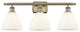 Innovations 516-3W-AB-GBD-751-LED 3 Light Bath Vanity Light, Antique Brass
