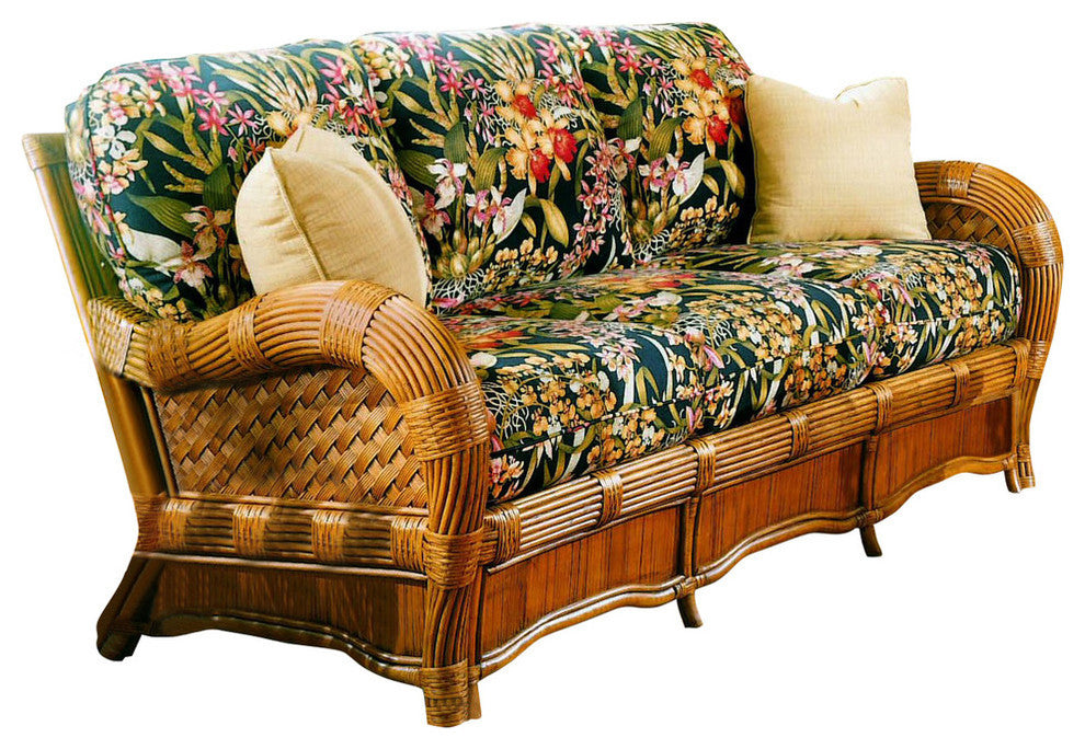 Kingston Reef Sofa in Cinnamon, Yvonnealoe Fabric