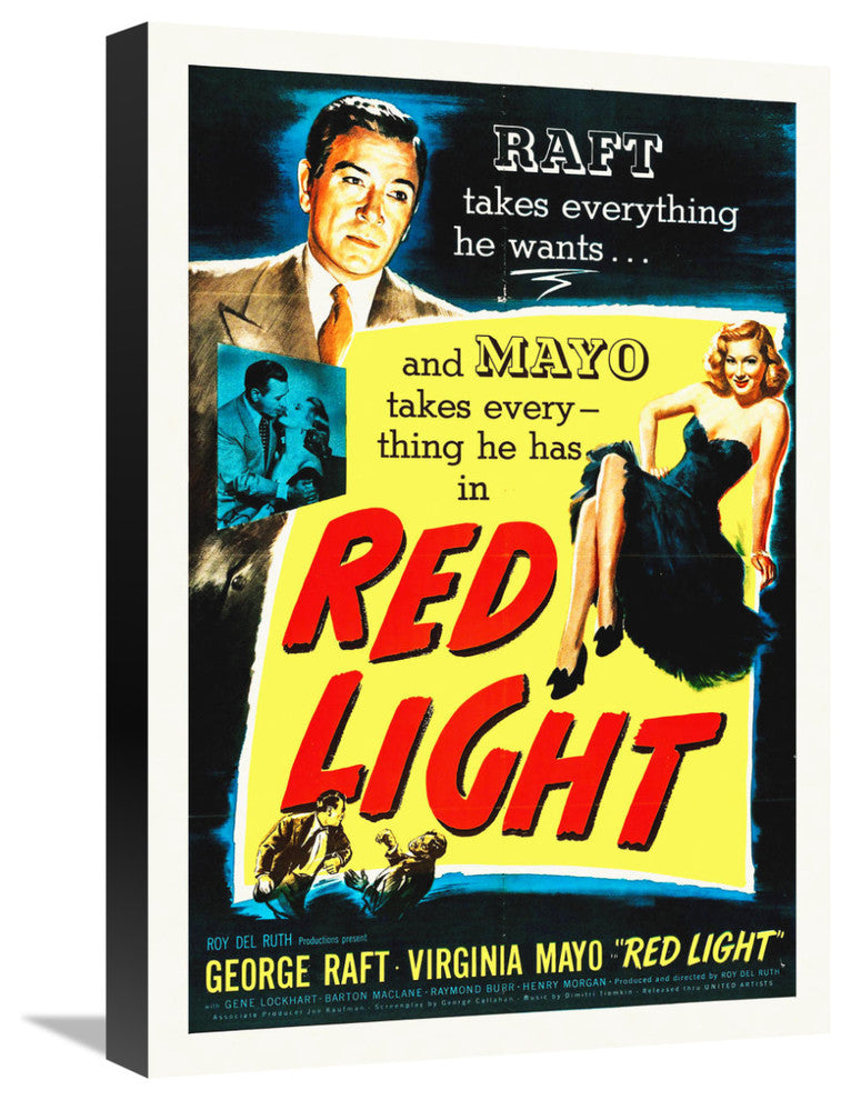 "Red Light" Stretched Canvas Giclee by Hollywood Photo Archive, 15x22"