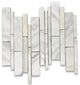 Calacatta Gold Calcutta Marble Random Strip Mosaic Tile Honed, 1 sheet