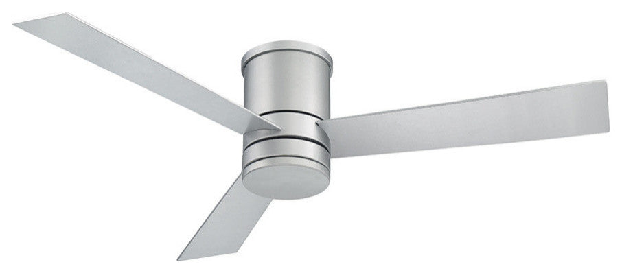 Modern Forms Axis Flush Mount Ceiling Fan, Titanium Silver