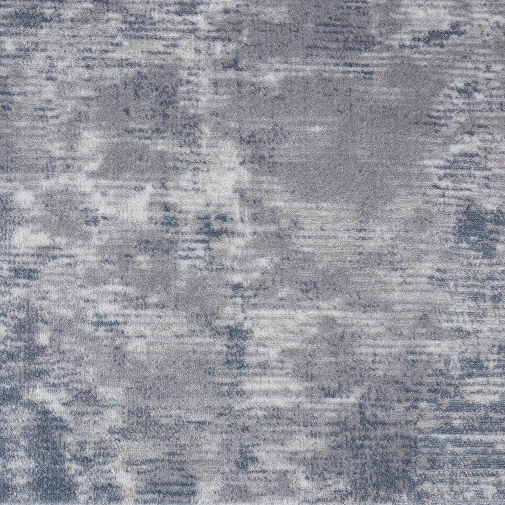 Nourison Rustic Textures 7'10" Round Grey Modern Indoor Area Rug