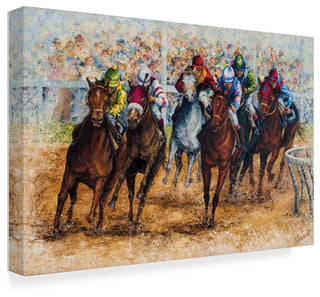 "The Derby" by Sher Sester, Canvas Art, 12"x19"