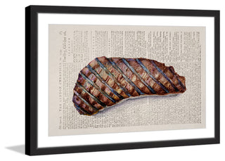 "Historical Steak" Framed Painting Print, 36"x24"