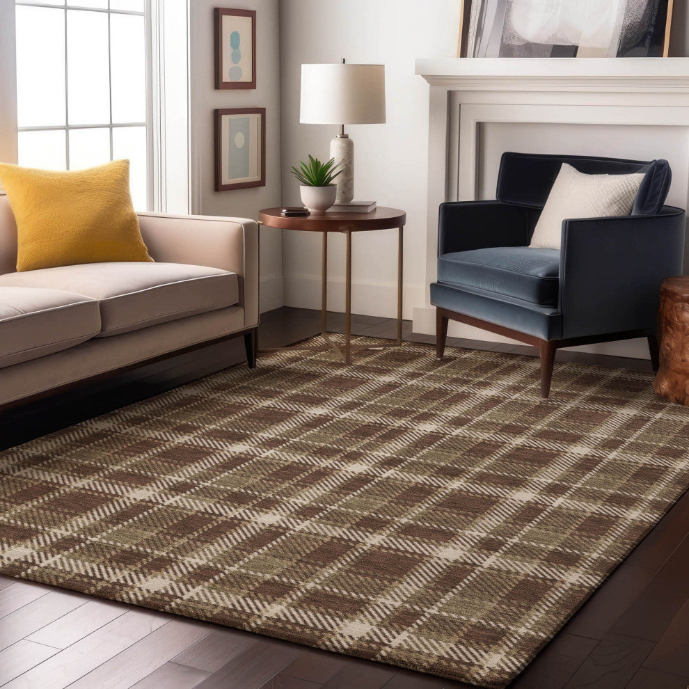 Premium Machine Washable Mayfield AMF563 Chocolate 2'6" x 3'10" Rug