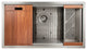 ZLINE Undermount Single Bowl Sink in Stainless Steel with Accessories