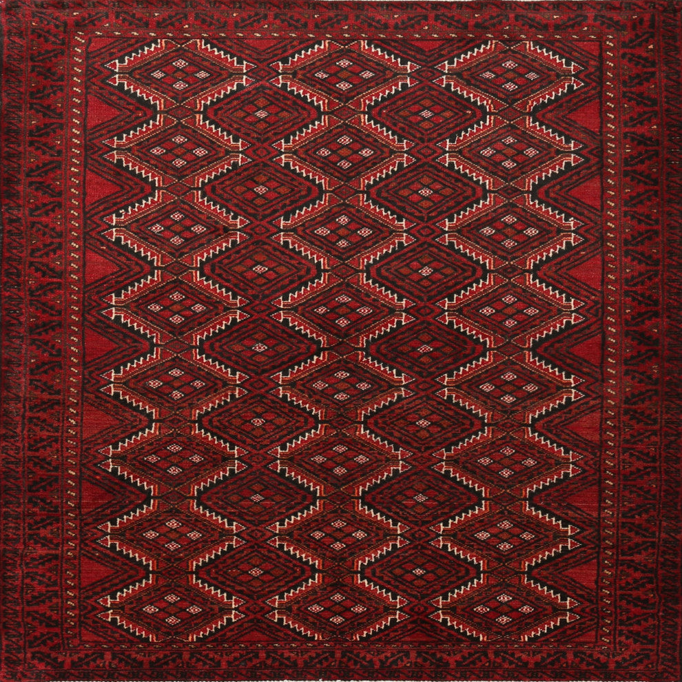 Ahgly Company Indoor Square Traditional Area Rugs, 5' Square
