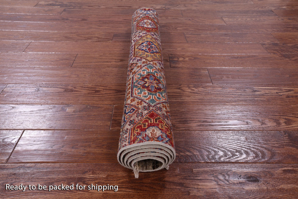 3' 3" X 5' 3" Hand Knotted Khorjin Super Kazak Rug Q11072