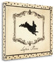 "Cartouche Lapin I" By Emily Adams, Giclee Print on Gallery Wrap Canvas