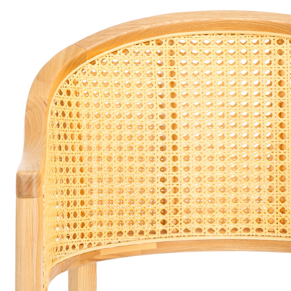 Safavieh Couture Rogue Rattan Counter Stool, Black
