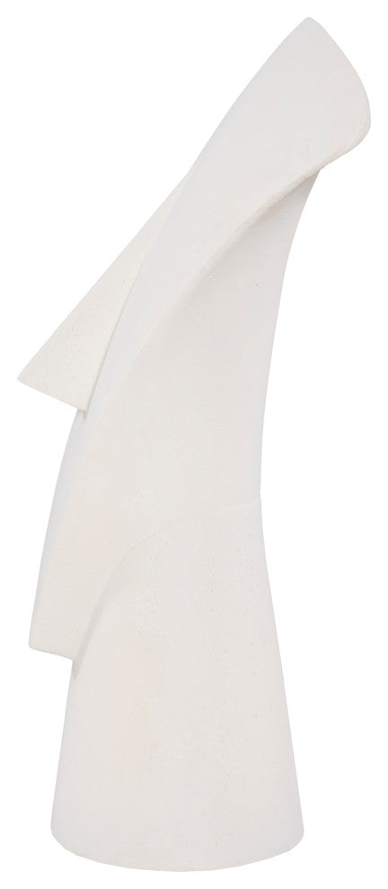 Cycladic Head, Sculpture, Triangle, White Stone