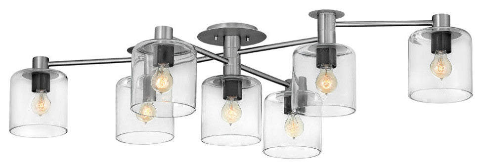 Axel Flush Mount in Brushed Nickel