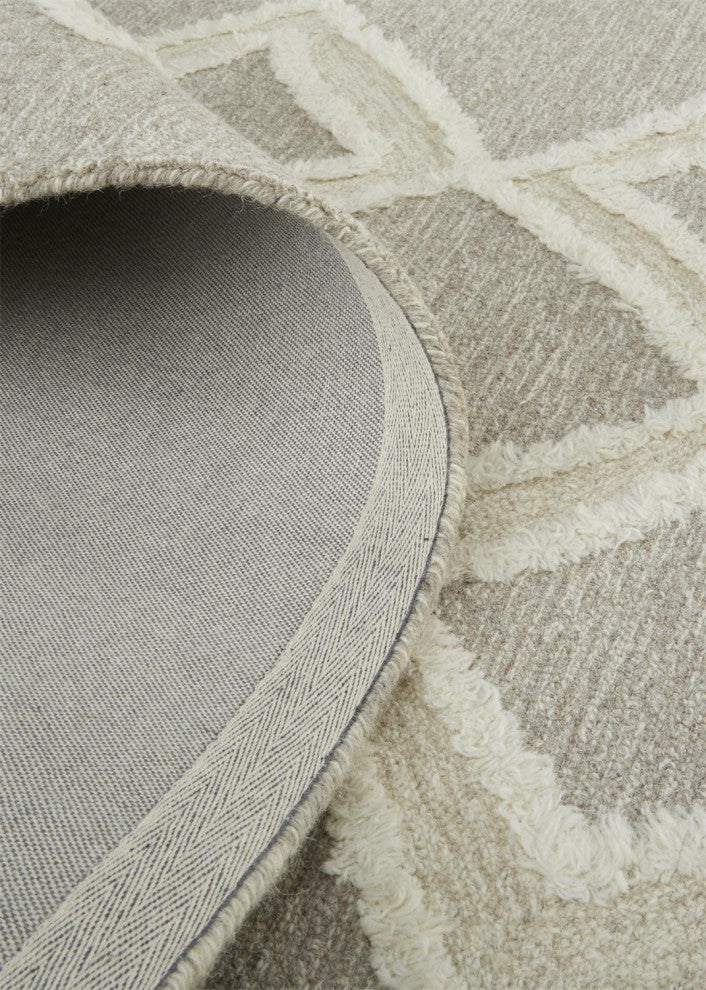 Weave & Wander Elika Brown 9'x12' Hand Tufted Area Rug