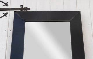 Tall Thai Embossed Leather Mirror