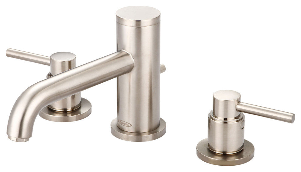 Motegi Two Handle Widespread Bathroom Faucet, Pvd Brushed Nickel