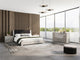 Ayla Nightstand, Light Gray Oak High Gloss