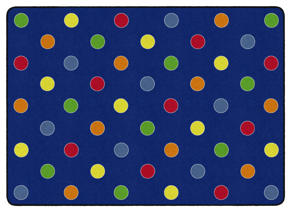 Flagship Carpets FE409-32A 6'x8'4 Dots Primary Rug